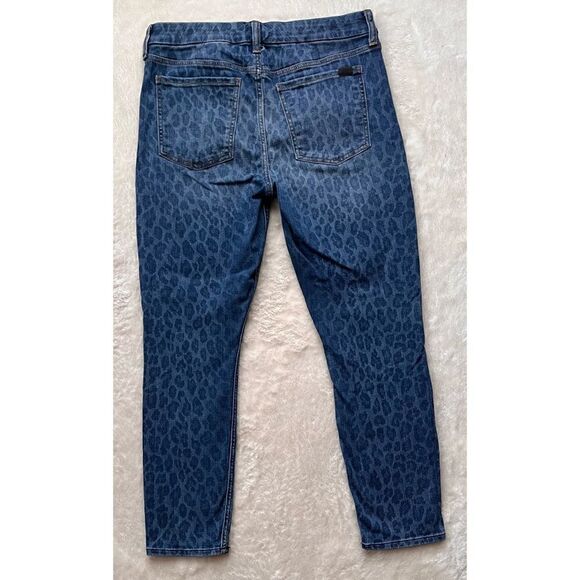 Jen7 7 for All Mankind Ankle Skinny Jeans in NightFall Leopard, Size 10 - Picture 10 of 14